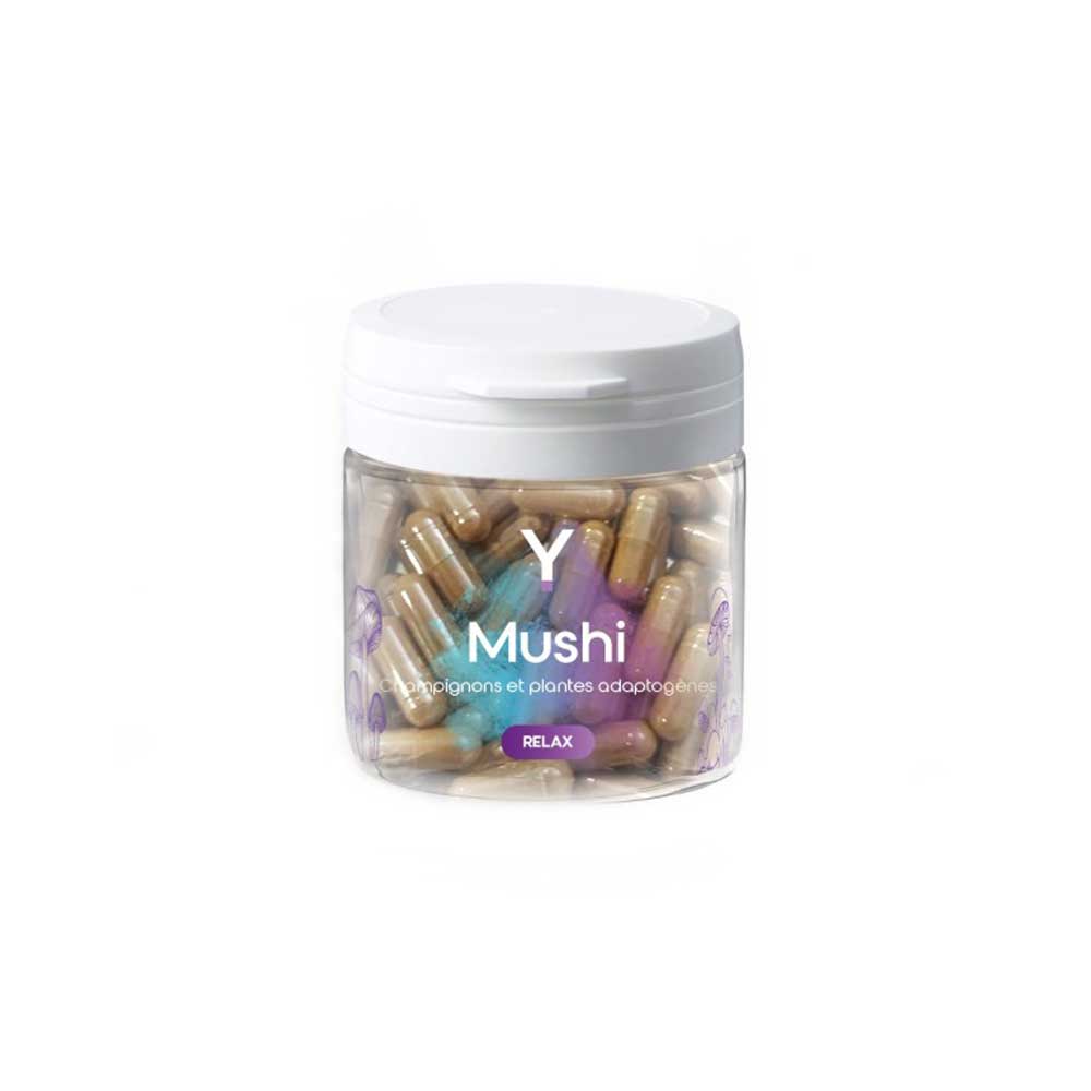 Gélules Mushi Relax packshot sur fond blanc